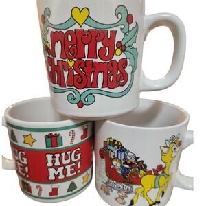 Vintage Coffee Mugs‎ | Pick 1! | Rudolph | Merry Christmas